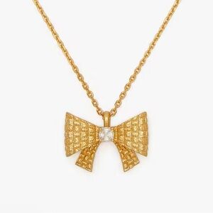 KATE SPADE Wrapped In A Bow Pendant Necklace